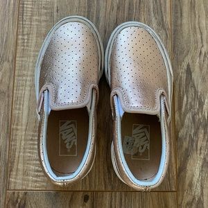 Vans Kids Rose Gold Girls Slip On